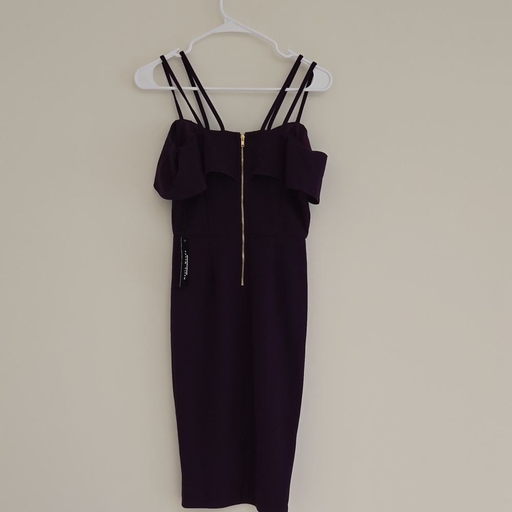 Haute Monde Purple Ruffled Dress - Picture 4 of 5